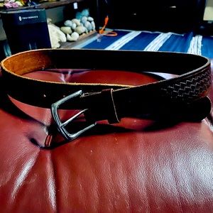 Brown leather belt